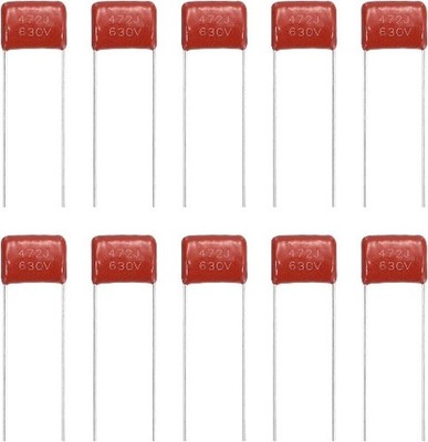 Metallized Polypropylene Film Capacitor CBB21 CBB22 630V 472J 0.0047uF Red