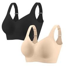 Wireless Bras for Women Pack Full Coverage Comfortable  Supportive No Underw...