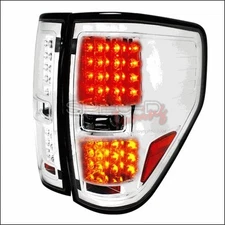 Spec-D Tuning LT-F15009CLED-TM LED Tail Lights for 09 to 12 Ford F150- Chrome...