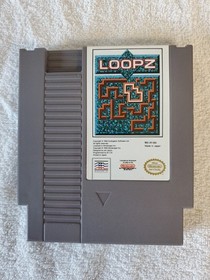 Loopz Nintendo NES 1990 Game Cartridge & Manual Tested