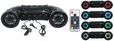 Rockville RATV80L V2 Bluetooth Dual 8" Powered 600w ATV/UTV/Marine Speaker w/LED