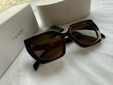 PRADA PR 15WS 3890A7 Black Tortoise Grey Gradient Women Sunglasses