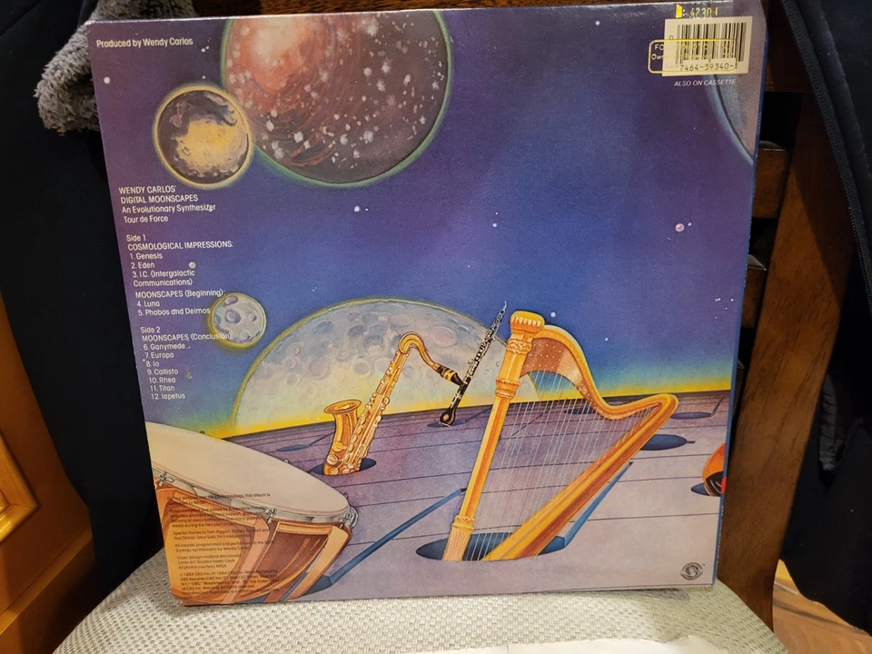 Wendy Carlos Digital Moonscapes LP EX Vinyl/Inner Sleeve CBS Masterworks 1984 - Image 4 of 4