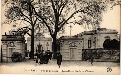 CPA PARIS 16e-Bois de Boulogne-Bagatelle-Entrée du Cháteau (325947)