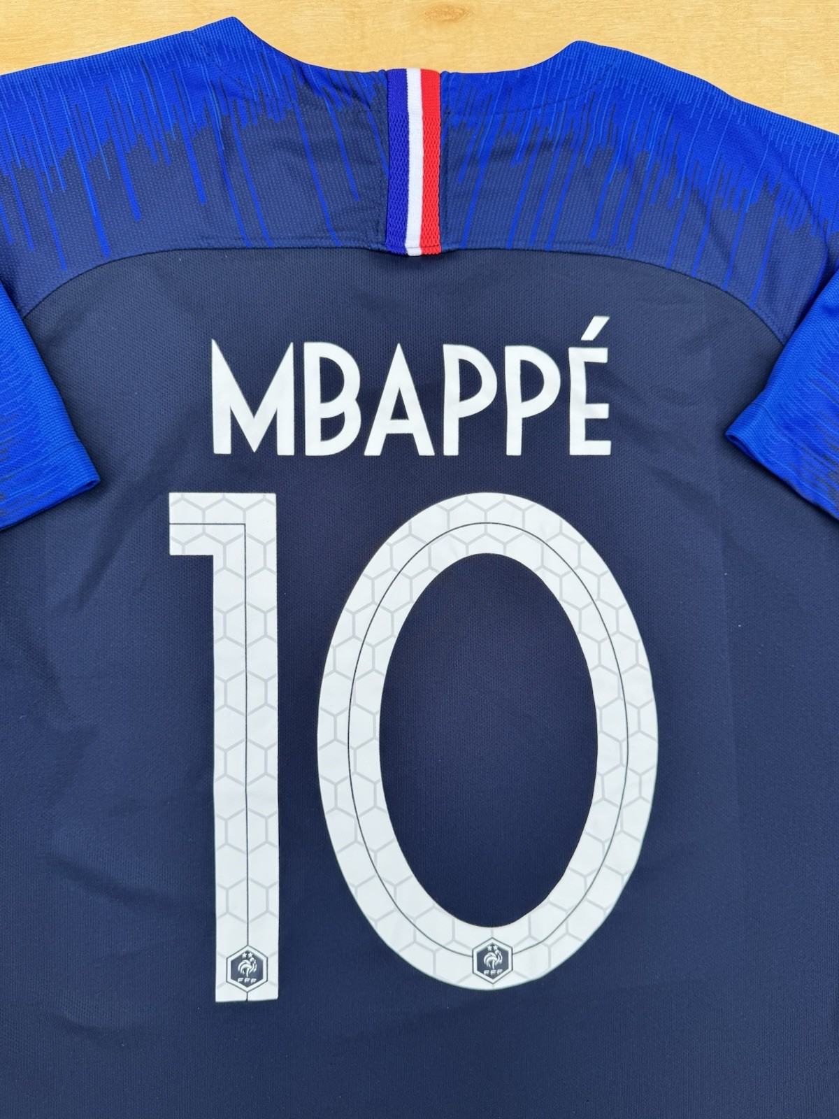 Nike MBappe LFC France Paris Futbol World Cup Soccer Jersey Authentic Men Large thumbnail 2