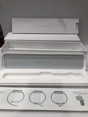 original Apple Watch Sport white hard case and packaging -NO WATCH! See Pictures