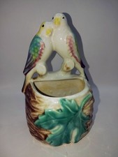 MORTON POTTERY LOVE BIRD PLANTER WALL POCKET 1940'S-1950'S