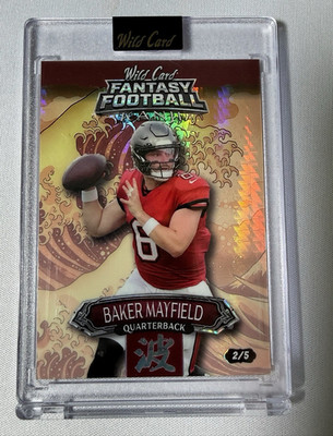 Wild Card 2026 Fantasy Football Kanji Baker Mayfield FMKWOR1-BM 2/5