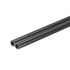2Pcs Carbon Fiber Tube 4x6x420mm Glossy Surface 3K Roll Wrapped for Airplane