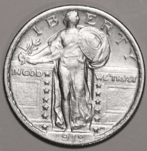 1919-P Standing Liberty Quarter - BU - #4787D FREE SHIPPING