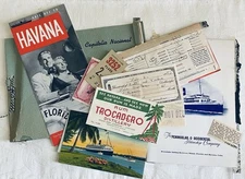 HAVANA CUBA 1950s TRAVEL Ephemera Vintage Lot Mid-Century Authentic Brochure +++