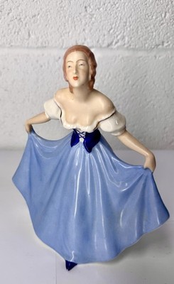 Royal Dux Porzellan Dame Figur Modell 14951 Tschechoslowakei 20 cm