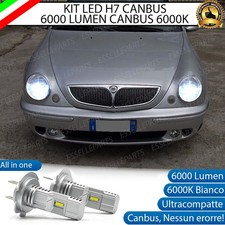 KIT LED H7 PER LANCIA LYBRA 6000K BIANCO 6000 LUMEN CANBUS ANABBAGLIANTI