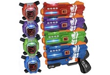 Laser Tag Guns Set of 4 Laser Tag Guns with Digital LED Score Display Vests,Gift
