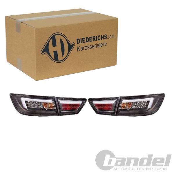 Diederichs Tuning LED RÜCkleuchten Klarglas Schwarz Passend FüR Renault Clio-image