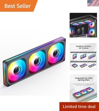 3x120mm High Airflow ARGB Fans with Infinity Mirror - Quiet Cooling Solution