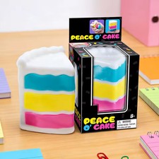 Peace O' Cake Sensory Squeeze Toy Stress Relief Fidget Toy - Free Shipping