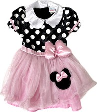 Disney Baby Minnie Mouse Pink Black Party Dress Up Costume Sz 6-12 Mo