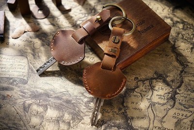 Genuine Leather Car Key Cover Sleeve Holder