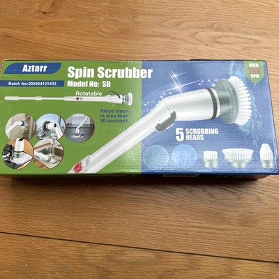 Aztarr Elektrischer Spin Scrubber Kabellos  Duschreiniger Bad Reinigungsbürste 