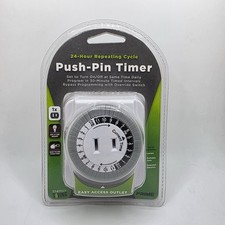 Prime Push-Pin Timer 24-Hour Repeating Cycle ...