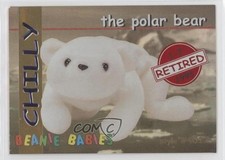 1998 Ty Beanie Babies Series 1 Retired Chase Red Chilly the Polar Bear #12 0d2
