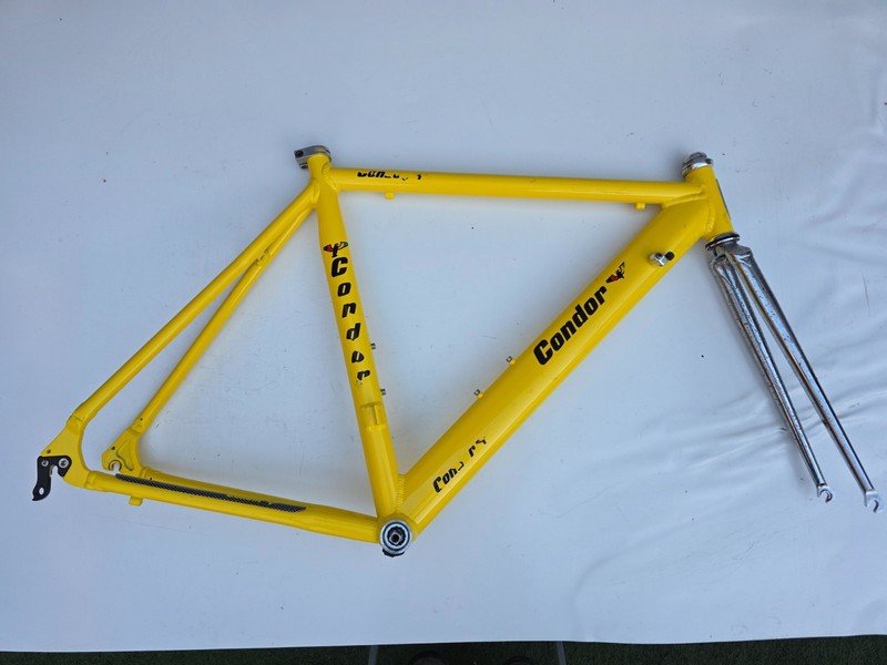Condor Aluminium/Steel Vintage Frameset, Campagnolo Record, 54cm, Good Condition