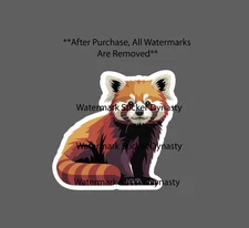 Red Panda Sticker Waterproof Decal Animal Cute Wildlife Nature Outdoor Gift NEW