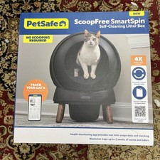 PetSafe ScoopFree SmartSpin Self-Cleaning Litter Box Black PAL00-18160 NEW