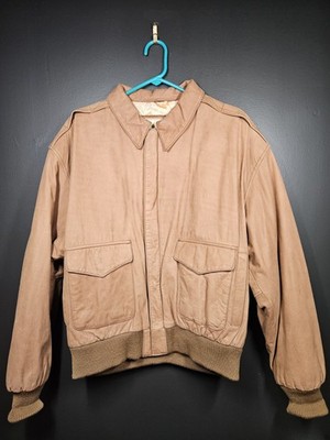 G3 Global Identity Outerwear Genuine Suede Leather Jacket Men's Size L Map Line