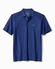 Tommy Bahama Big Tall Palm Coast Pro IslandZone Polo Coastline Blue 3XLT NWT