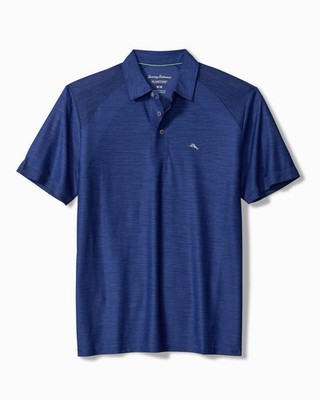 Tommy Bahama Big & Tall Palm Coast Pro IslandZone  Polo Coastline Blue 3XLT NWT 
