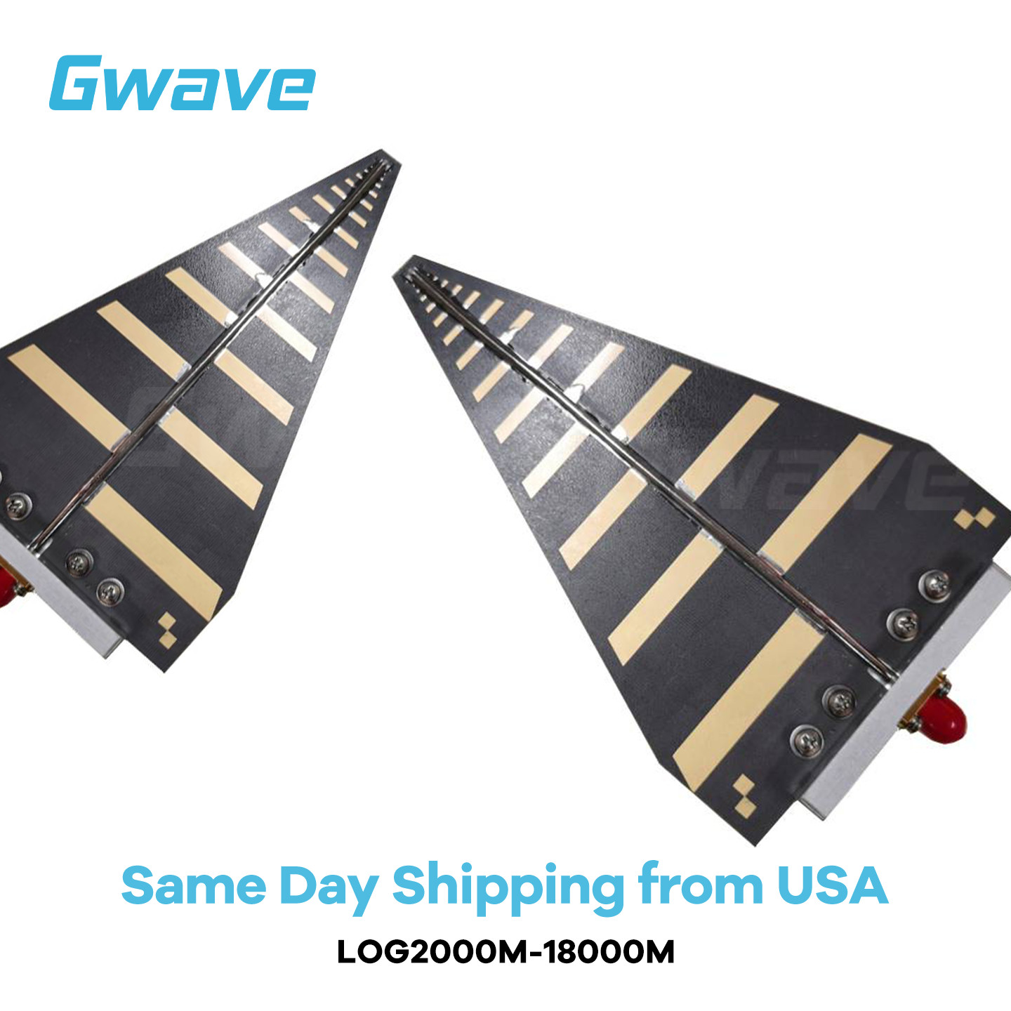 2 GHz to 18 GHz Ultra-Wide band 7 dBi Gain Log-periodic Antenna