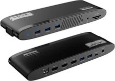 WAVLINK 13-in-1 DisplayLink Docking Station 2x2K+4K, 3 HDMI, 5 USB, SD, 100W PD