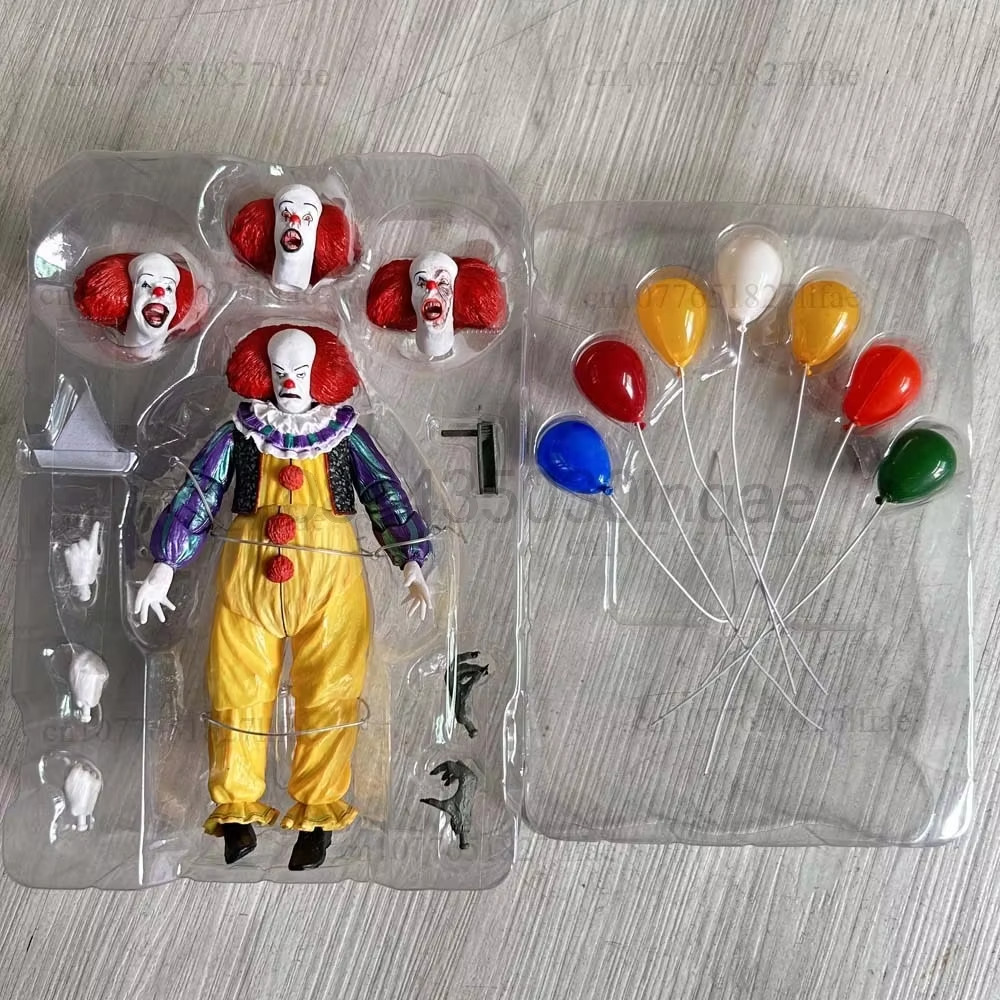 NECA Pennywise Joker Stephen King Clown Action Figure Horror Collectible Toy