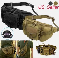 Tactical Waist Fanny Pack Military Mens Thigh Drop Leg Bag Waist Belt Pouch USA