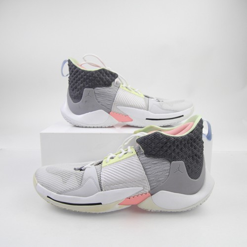  Air Jordan Basketball Shoe Men's Gray Used 16