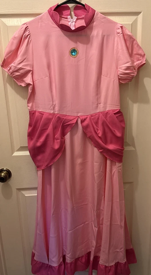 Vestido fantasia Bela Adormecida Princesa Aurora adulto cosplay aro e coroa GG - Imagem 2 de 4