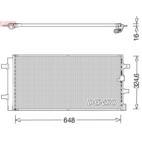 Denso DCN02044 Kondensator, Klimaanlage FüR Audi-image