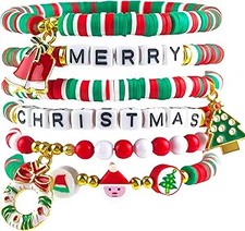 6 Pack Christmas Bracelets Stocking Stuffers for Teens
