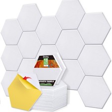 18 Pack Self-adhesive Acoustic Panels Soundproof Wall Panels 12"X10"X 0.4" So...