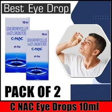 Eye Drops C-NAC Preservative Free Cataract Treatment & Eye Lubricant 10ml