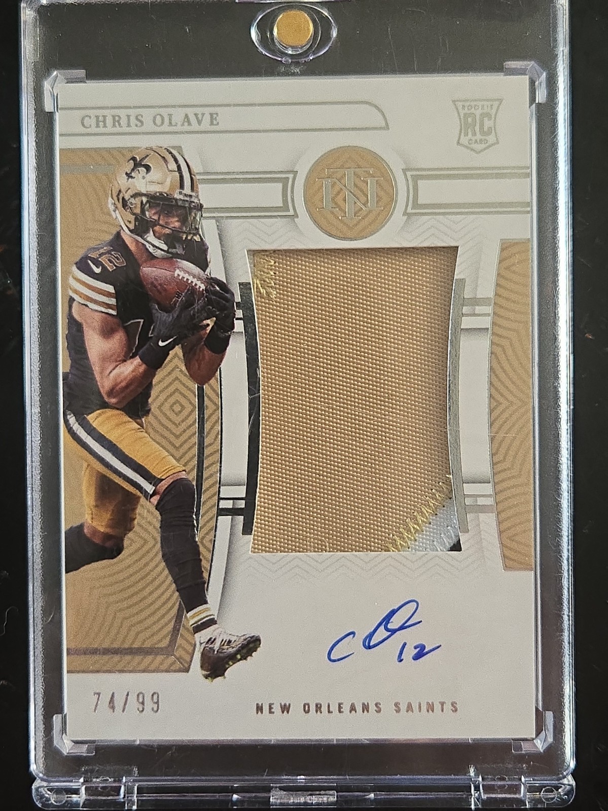 2022 Panini National Treasures - Rookie Patch Autographs Chris Olave #167 /99...