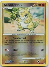 SANDSHREW 96/123 C MYSTERIOUS TREASURES POKEMON REVERSE HOLO DAMAGED on eBay