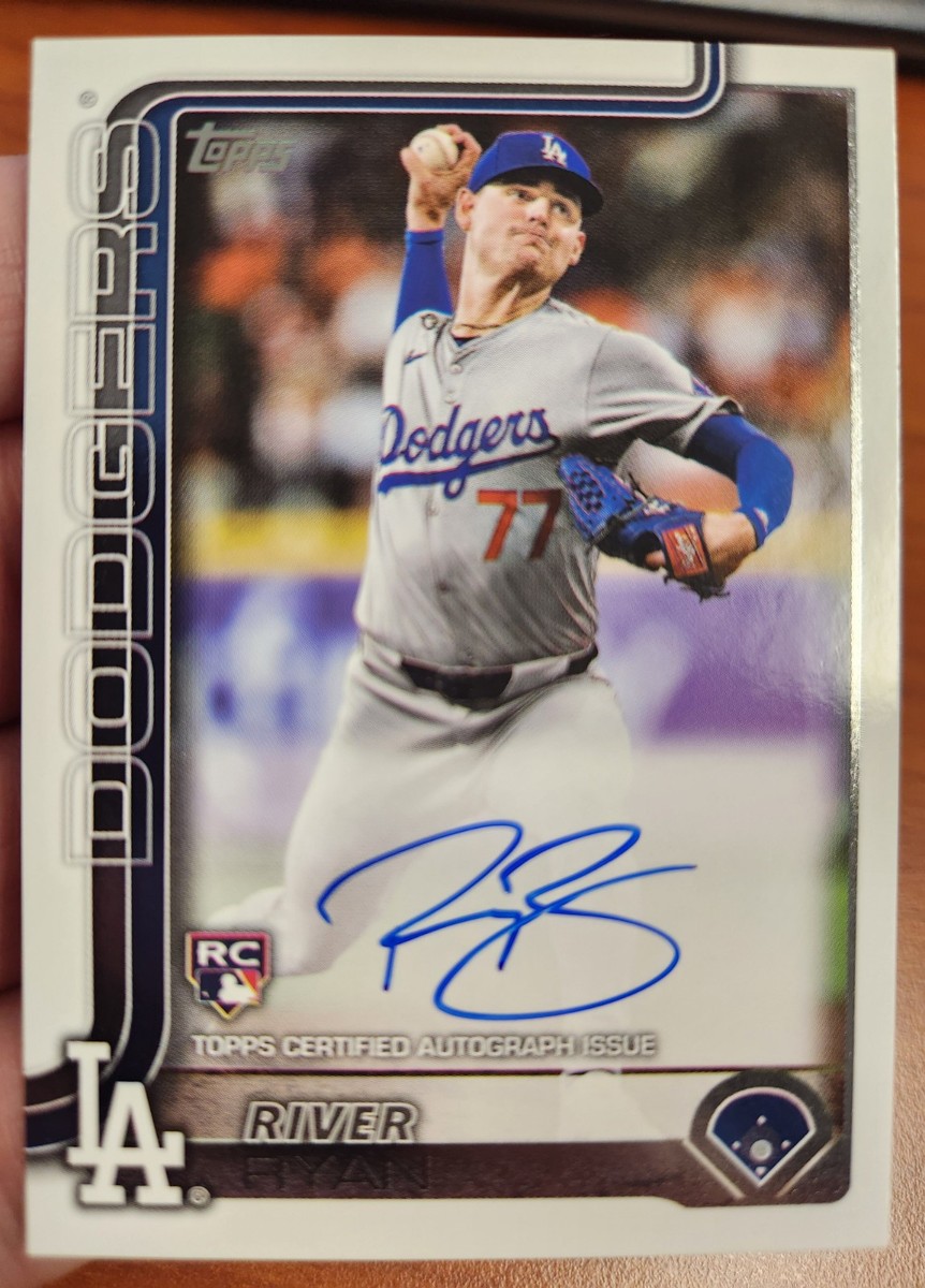 RIVER RYAN 2025 TOPPS BASEBALL FLAGSHIP REAL ONE RC ON CARD AUTO