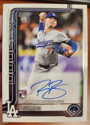 RIVER RYAN 2025 TOPPS BASEBALL FLAGSHIP REAL ONE RC ON CARD AUTO 