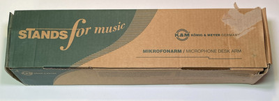 Konig & Meyer Germany 23850 Broadcast Podcast Microphone Desk Boom Arm Open Box 