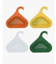 Kitchen Triangular Sink Drain Filter Strainer Basket Swan Rack Holder Hanging
