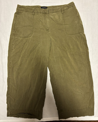 Talbots Women s XL Olive Green Wide Leg 16