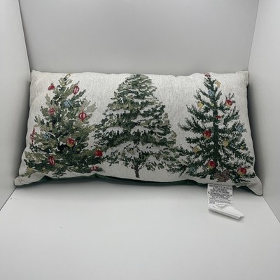 Oeko-Tex Standard 100 Christmas Tahoe Tree Decor Pillow Lumbar 22  X 12 